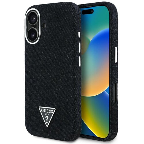 Guess OVITEK CASE DENIM TRIKOTNIK LOGO ZA IPHONE 16 ZA MAGSAFE ZA&Scaron;ČITA Z LOGOTIPOM, (5000016508) Cene