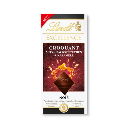 Lindt EXCELLENCE CROQUANT s pi&amp;scaron;koti in karamelo Slike