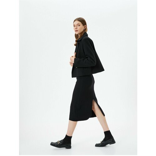 Koton Midi Knitwear Skirt Normal Waist Slike