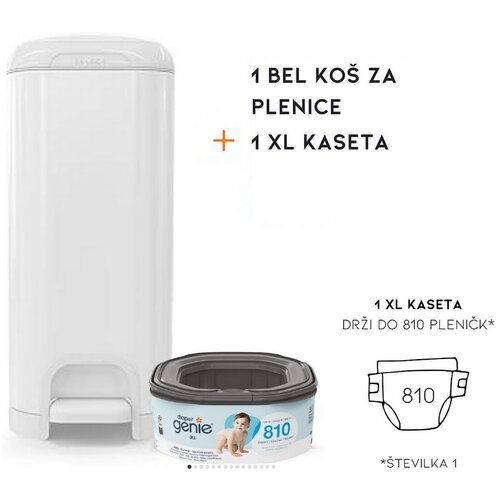 Angelcare Ko&amp;scaron; za plenice DIAPER GENIE SELECT white Slike