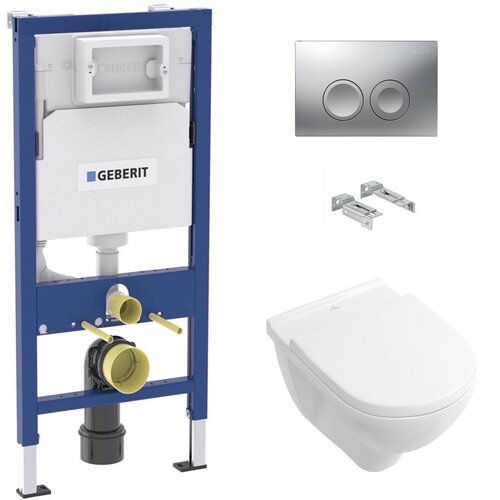 Villeroy Boch SIKOGEDVBOND25CR wc &amp;scaron;koljka s kompletom geberit duofix 458.103.00.1 Delta25 Slike