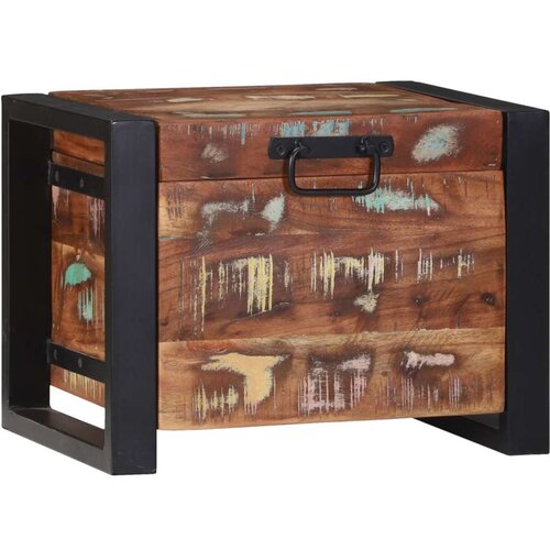  Skladi&amp;scaron;ne &amp;scaron;krinje 40x30x30cm od čvrstog obnovljenog drva i metala Slike