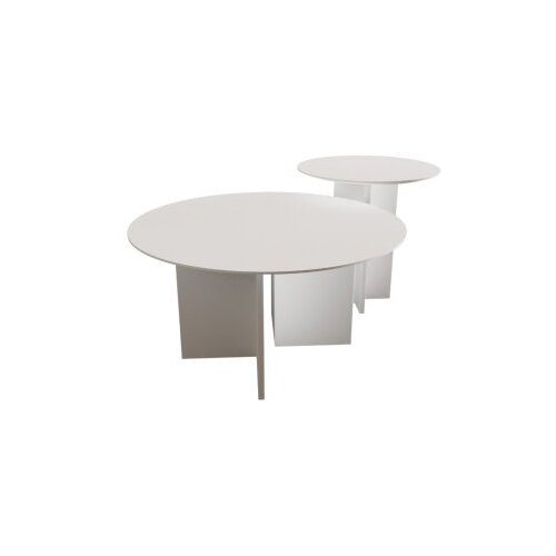 Hanah home Leo set klub stolova, 2 dijela, prljavobijela Slike