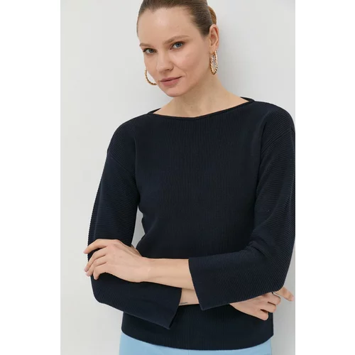 Marella Pamučni pulover za žene, boja: tamno plava, lagani