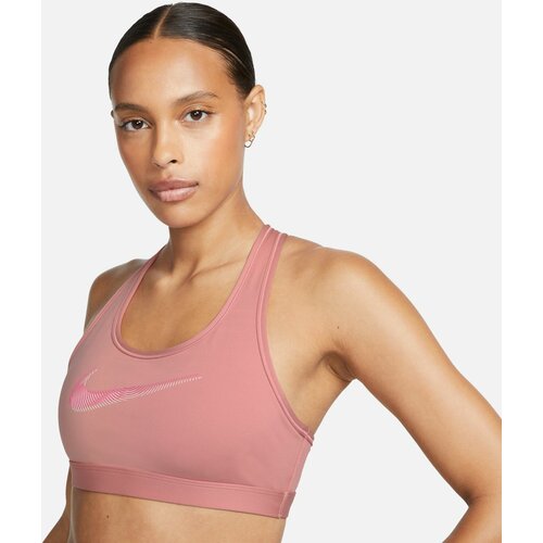 Nike w nk df swsh pded hbr bra, ženski top, pink FB4124 Slike