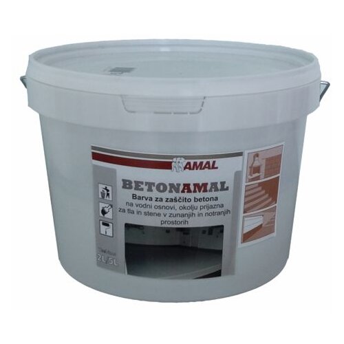 AMAL barva za beton betontemno siva 5 l Slike