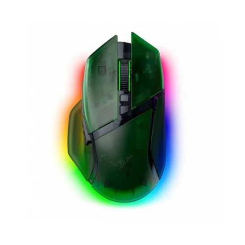 Razer Basilisk V3 Pro 35K - Ergonomic Wireless Gaming Mouse - Phantom Green Edition - EU Slike
