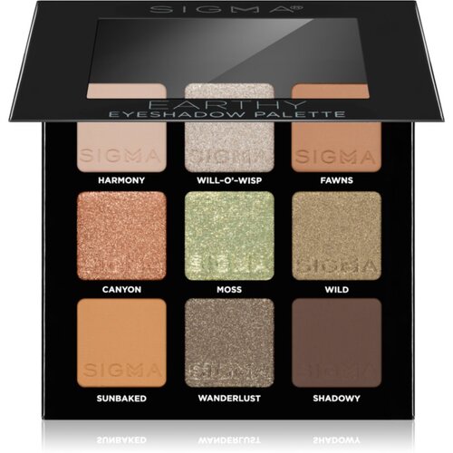Sigma Beauty Party on The Go paleta sjenila za oči nijansa Earthy 9 g Cijene