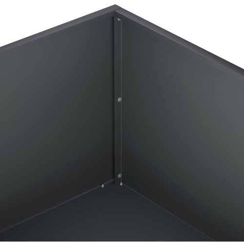  Vrtna saksija 2 kom. Antracit 100 x 100 x 30 cm Čelična vrata Slike