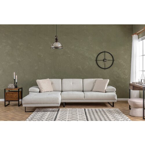 mustang large left - beige beige corner sofa Slike