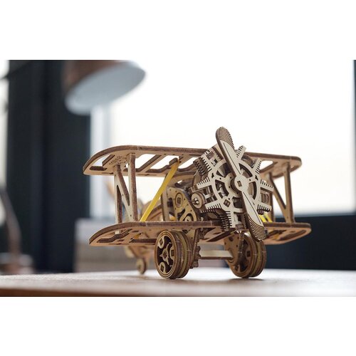 3d mehanička slagalica: AVION MINI DVOKRILAC Slike