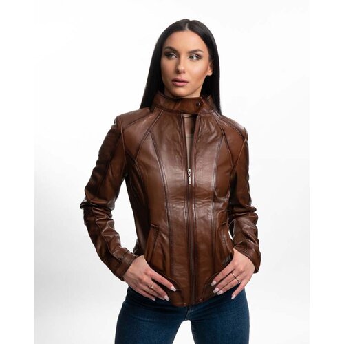 La Force Fashion ženska  kožna jakna elena - svetlo braon Cene