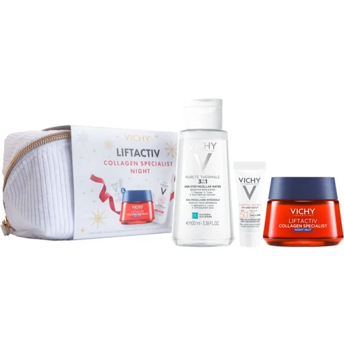 Vichy Liftactiv Collagen Specialist Night božični darilni set (za zrelo kožo)