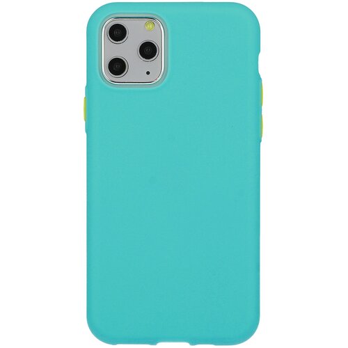  Gumijasti / gel etui Solid Silicone za Huawei P Smart 2021 - turkizni Slike