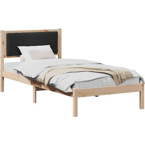  Krevetni okvir s tapiciranim uzglavljem Crna 90 x 200 cm Slike