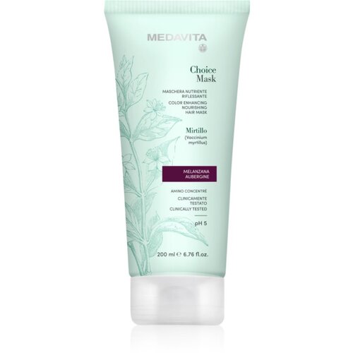 Medavita Choice Aubergine hranilna maska za barvane lase 200 ml Cene