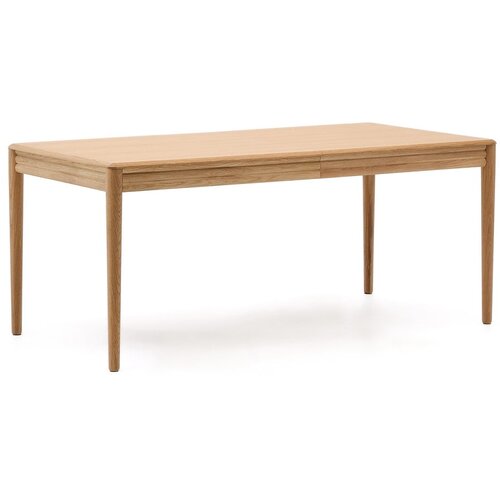 Kave Home Raztegljiva jedilna miza z dodatno ploščo v hrastovem dekorju 90x160 cm Lenon – Cene