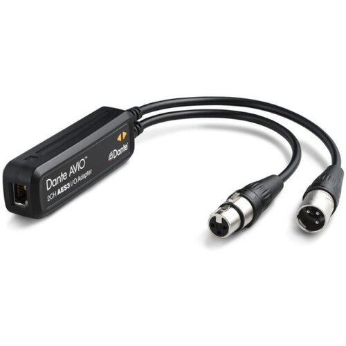 Monacor Dante AVIO AES3/EBU Adapter, ADP-AES3-2X2 - - Audio-Kondric Slike