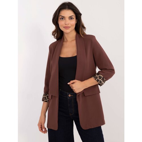 Fashion Hunters Brown women's blazer Cene