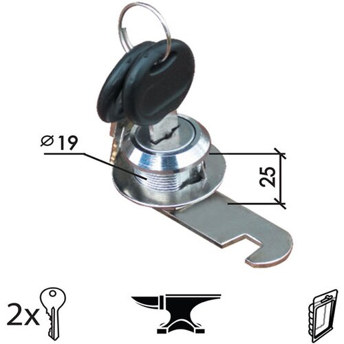 Dabel bravica za metalni orman 2110 Hr fi19x25mm 2K DSP 0201000 Slike