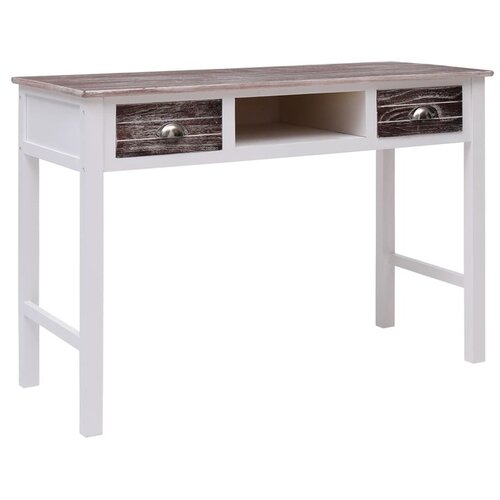  Pisalna miza rjava 110x45x76 cm les Cene