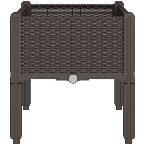  Vrtna sadilica s nogama smeđa 40 x 40 x 42 cm PP Slike