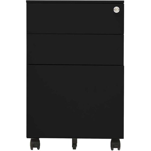  Premična omara za dokumente črna 39x45x60 cm jeklo, (20705437) Slike