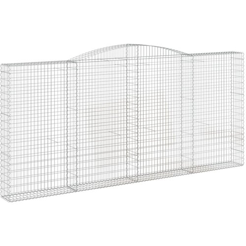  Lučne gabionske ko&amp;scaron;are 6 kom 400x30x180/200cm pocinčano željezo Slike