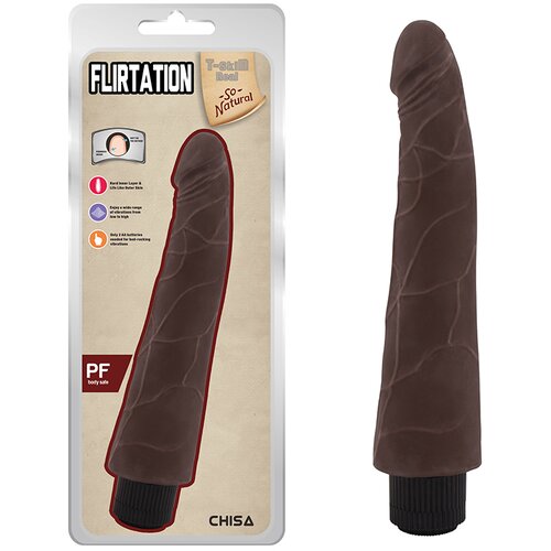  Flirtation Mekani Realistični Vibrator, Braon, 24 cm Cene