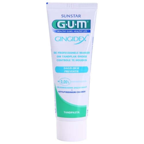 GUM Gingidex 0,06% zobna pasta proti zobnim oblogam in za zdrave dlesni 75 ml Cene