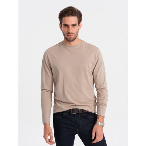 Ombre Men&amp;#039;s unprinted longsleeve - beige Slike