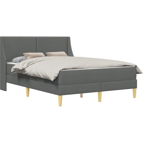  Okvir kreveta s madracem Tamnosiva 140 x 200 cm Poliester Slike