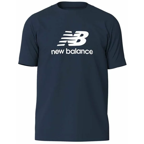 New Balance Bombažna kratka majica Sport Essentials moška, mornarsko modra barva, MT41502NNY