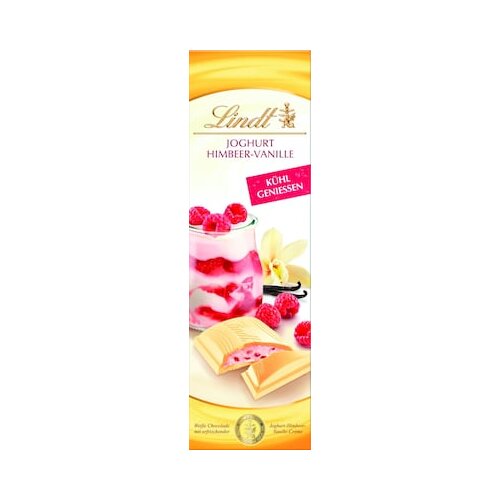 Lindt Čokoladna ploščica z malino, vanilijo in jogurtom Cene