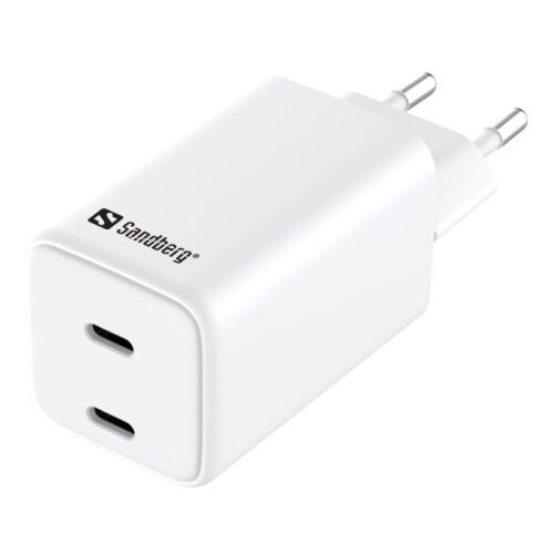 Sandberg AC Charger Dual USB-C PD65W EU polnilnik Cene
