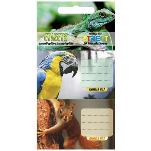 Nalepke za zvezke Animal Wild, 10 kosov Slike