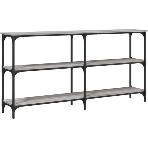 Maison Chic konzolna miza - miza ob steni siva sonoma 150x29x75 cm inženirski les, (21786126) Slike