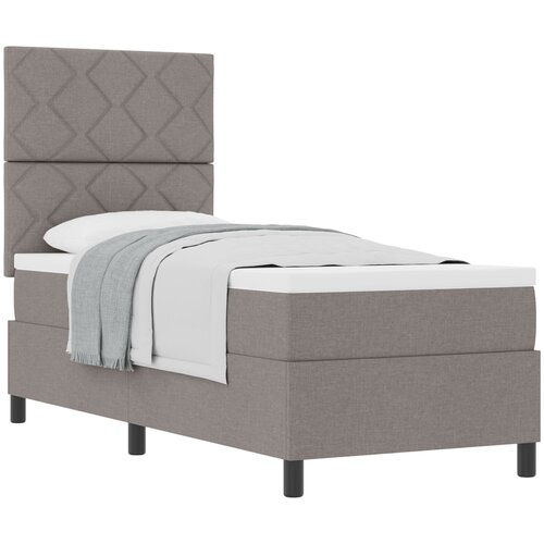 VidaXL Krevet sa box springom u boji taupe 80x200 cm Tkanina Slike