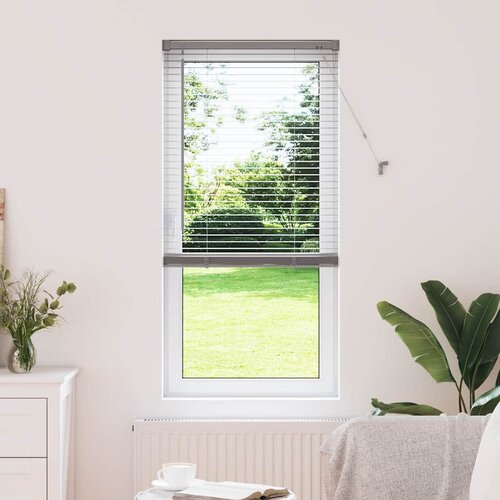 VidaXL Zavjesa za prozor sa zavjesama Srebrna 80 x 130 cm Aluminij Slike