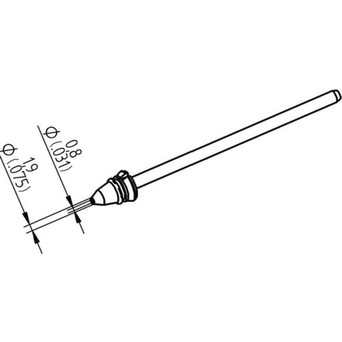 Ersa 0742ED0819H/SB odspajkalna konica koničast dolžina konice 79.25 mm vsebina\, količina\, vsebina količinskih enot na prodajno enoto 1 kos, (20428809) Cene