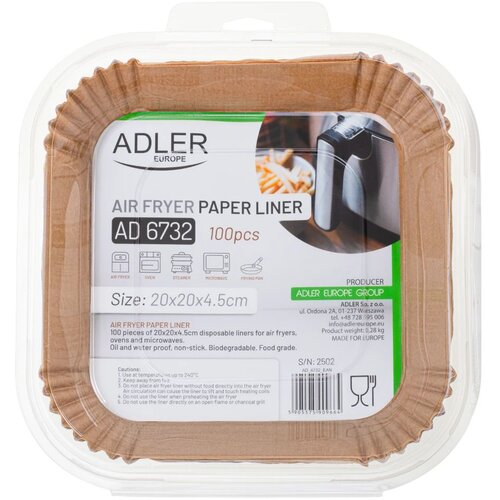 Adler Peki papirna posoda AD 6732, 20cm, 100kos, (5000489741) Cene