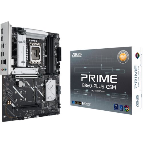 Asus PRIME B860-PLUS-CSM LGA1851 ATX osnovna plošča - Intel B860, 4xDDR5, 3xM.2, 4xSATA, 2.5Gb LAN, 1xDP, 1xHDMI, Aura Sync - 90MB1KA0-M0EAYC Cene