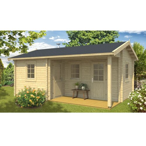 Male kuće Sauna kućica SAUNA VILLU 415 &times; 565 cm sa &scaron;indrom Cijene