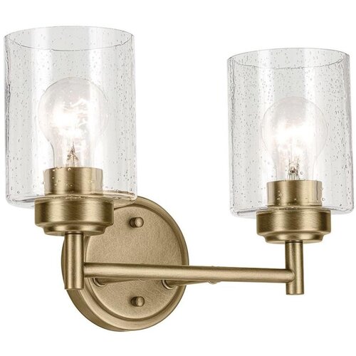  Kichler KL-WINSLOW-2W-NBR - Zidna lampa WINSLOW 2xE27/60W/230V, mesing Cene