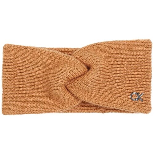 Calvin Klein Jeans Ck Metal Chunky Rib Headband Smeđa Slike