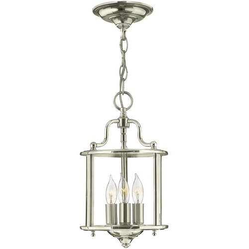 Elstead Lighting Elstead Gentry Majhna viseča svetilka s 3 svečami - polirani nikelj, (22098391) Cene