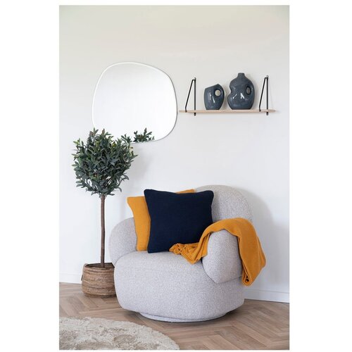 House Nordic Rumena pletena odeja iz recikliranega bombaža 130x170 cm Santos &amp;ndash; Slike