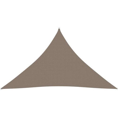 vidaXL Senčno jadro oksford blago trikotno 5x5x6 m taupe Cene