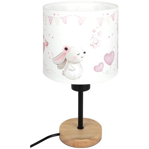 Brilagi Stona lampa BOBO WOOD 1xE27/25W/230V hrast/crna/krem/zečići Slike