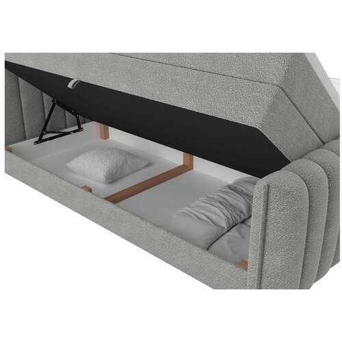 Premium Living Boxspringbett Lina Grau Ca. 160x200cm Slike